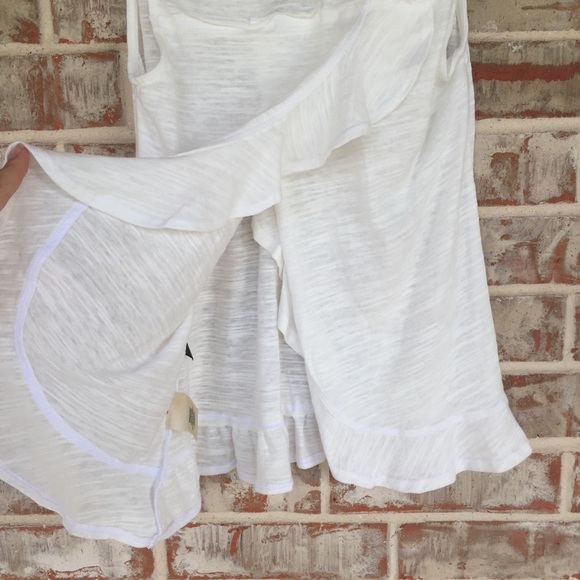 NEW ANTHRO Maeve Poinsot Ruffle-Back Cream Tank XS - Picture 11 of 16